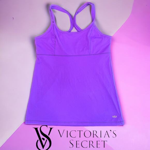 VSX Sport Tank |‎ Womens Racerback Padded Sport Tank | Size L - Picture 1 of 7